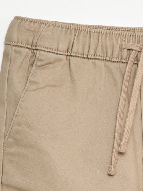 Pantalon élastiqué en coton - Kiabi Pantalon élastiqué en coton - Kiabi