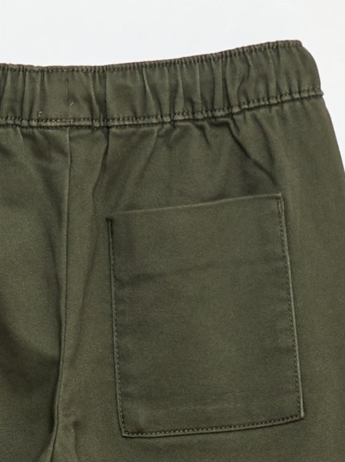Pantalon élastiqué en coton - Kiabi Pantalon élastiqué en coton - Kiabi