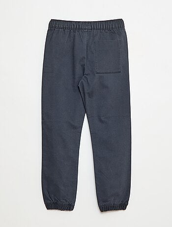 Pantalon élastiqué en coton