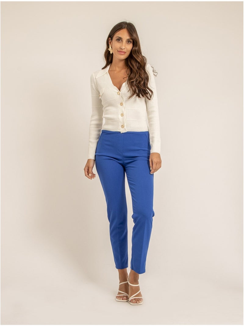 Pantalon eliane Bleu roi - Kiabi