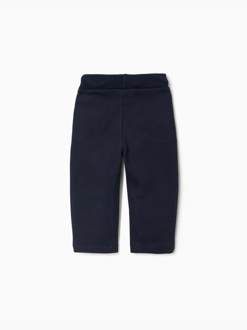 Pantalon en coton avec cordon de serrage - Kiabi
