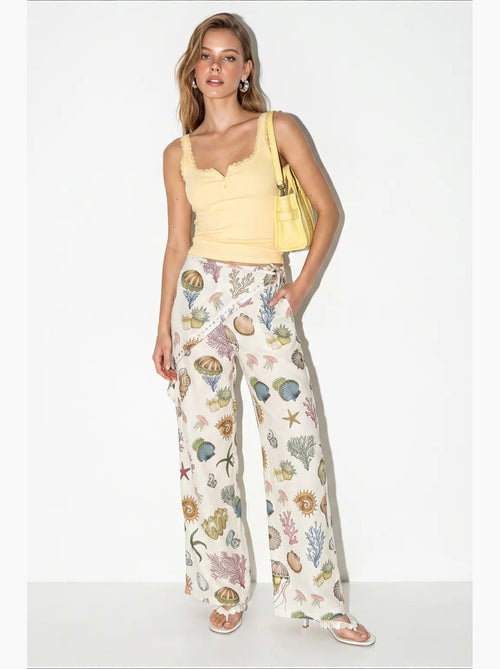 Pantalon en coton lucci - Kiabi