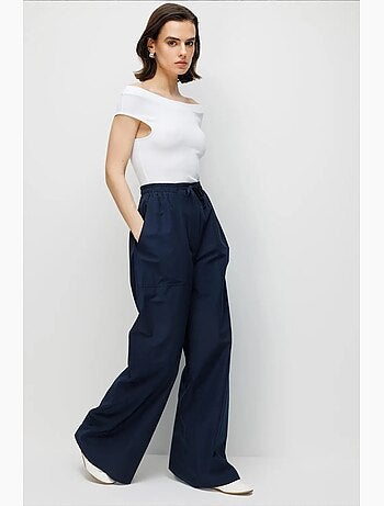 Pantalon en coton mixray