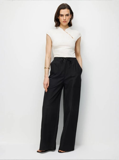 Pantalon en coton mixray - Kiabi