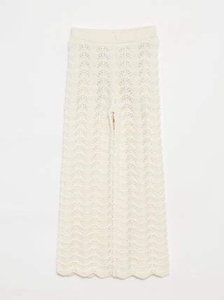 Pantalon en crochet avec motifs