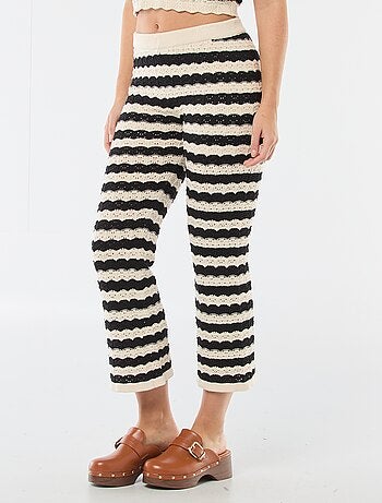 Pantalon en crochet flare