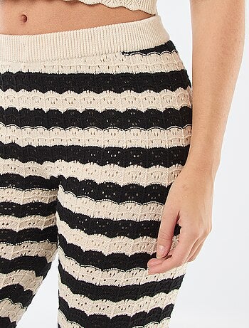 Pantalon en crochet flare