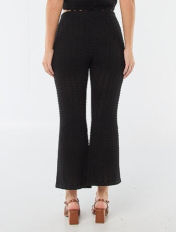 Pantalon en crochet flare