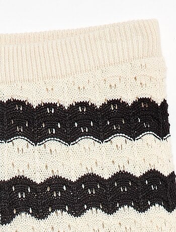 Pantalon en crochet forme flare / coupe évasée