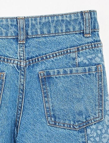 Pantalon en denim avec empiècements imprimés
