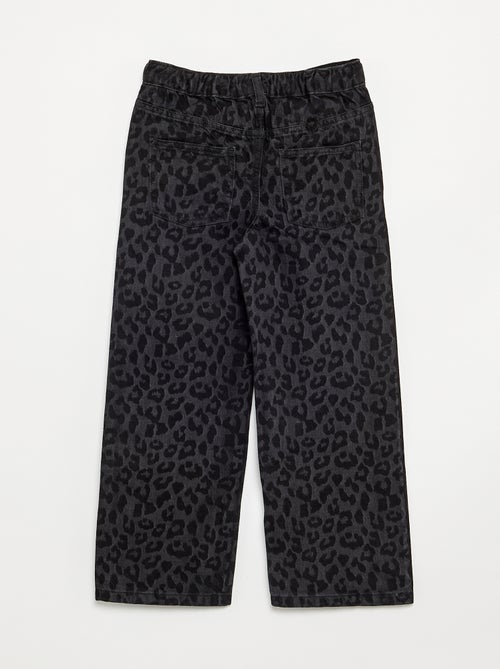 Pantalon en denim avec patte de boutonnage décalée - Kiabi Pantalon en denim avec patte de boutonnage décalée - Kiabi