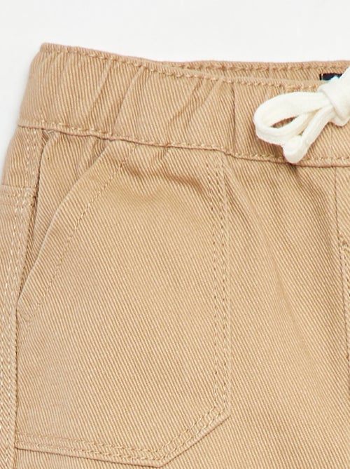 Pantalon en denim avec taille élastiquée - Kiabi