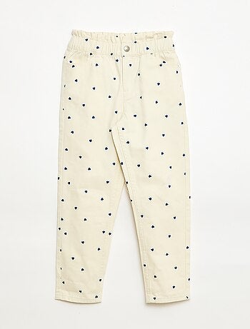 Pantalon en denim coupe mom