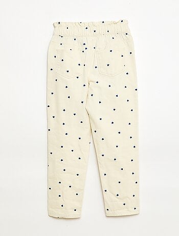 Pantalon en denim coupe mom