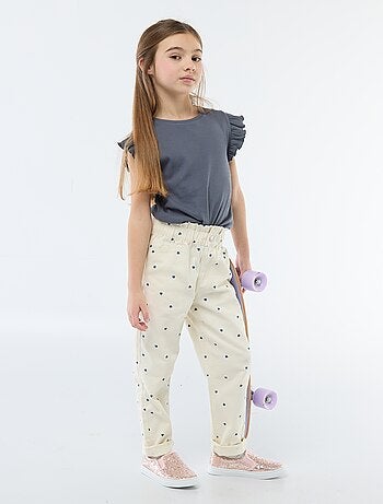 Pantalon en denim coupe mom