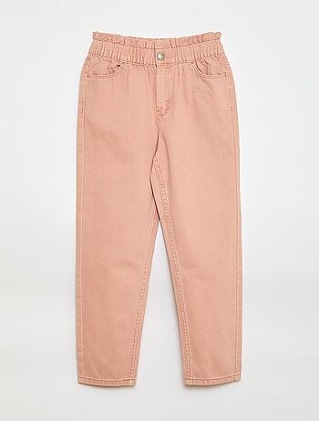 Pantalon en denim coupe mom