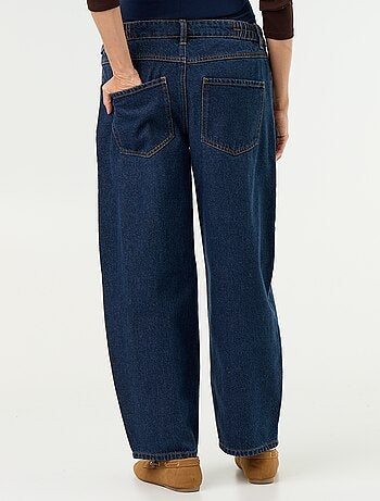 Pantalon en denim de maternité coupe barrel
