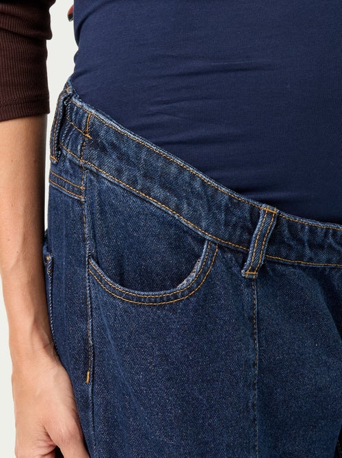 Pantalon en denim de maternité coupe barrel - Kiabi Pantalon en denim de maternité coupe barrel - Kiabi