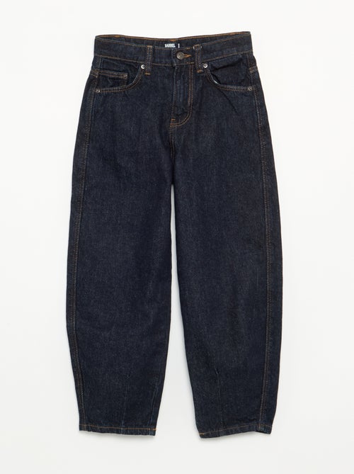 Pantalon en denim forme barrel - Kiabi