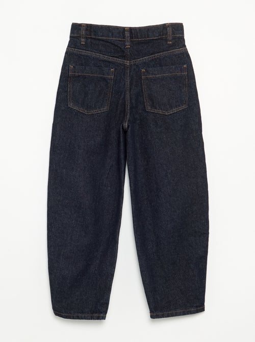 Pantalon en denim forme barrel - Kiabi