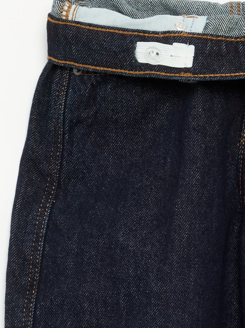 Pantalon en denim forme barrel Bleu - Kiabi