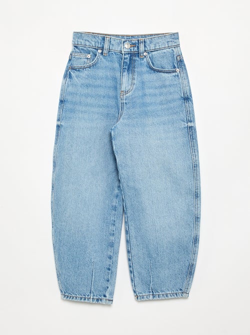 Pantalon en denim forme barrel - Kiabi