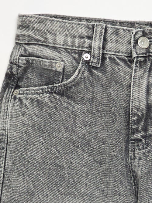 Pantalon en denim forme barrel - Kiabi