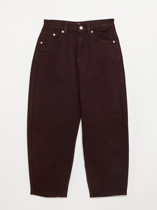 Pantalon en denim forme barrel - Kiabi
