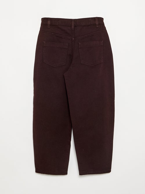 Pantalon en denim forme barrel - Kiabi
