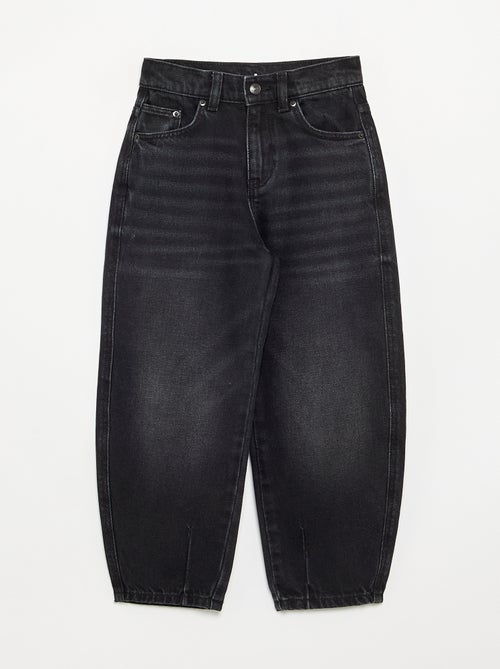 Pantalon en denim forme barrel - Kiabi