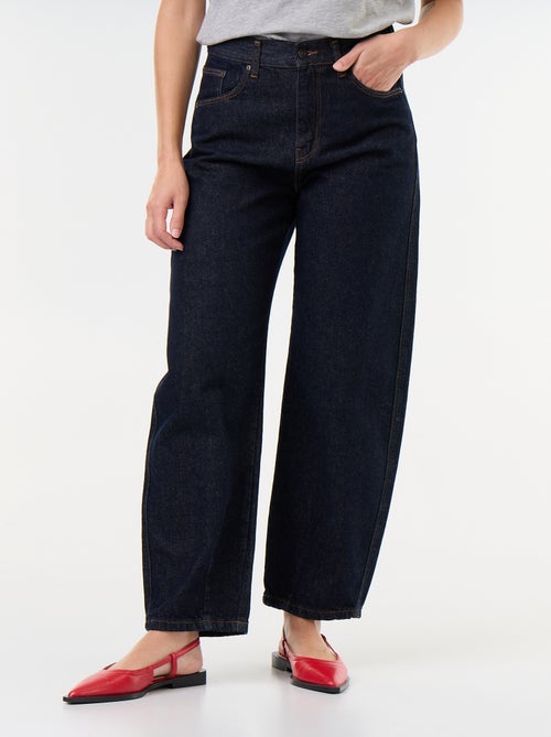 Pantalon en denim forme large barrel - Kiabi