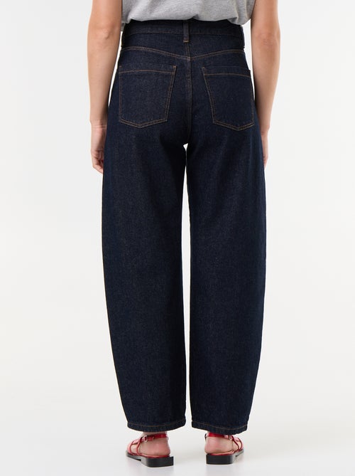 Pantalon en denim forme large barrel - Kiabi