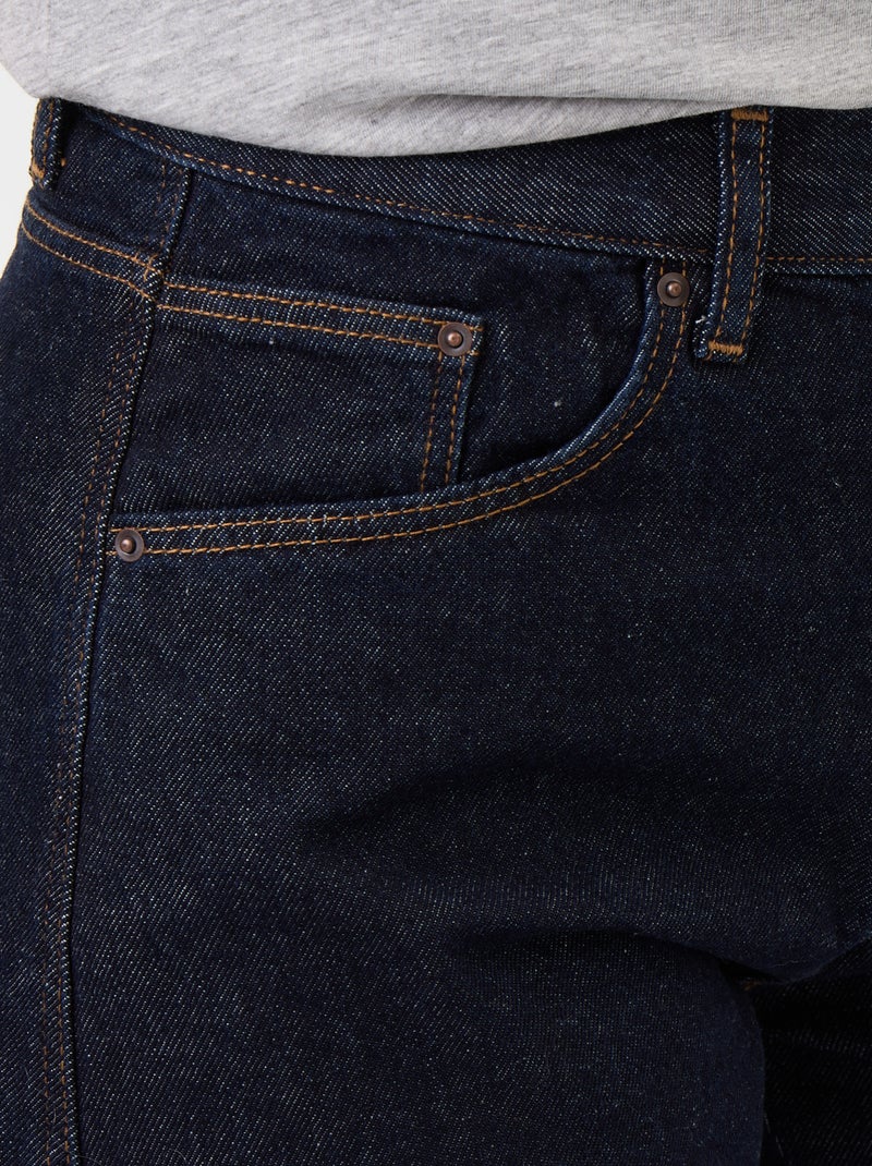 Pantalon en denim forme large barrel Bleu - Kiabi