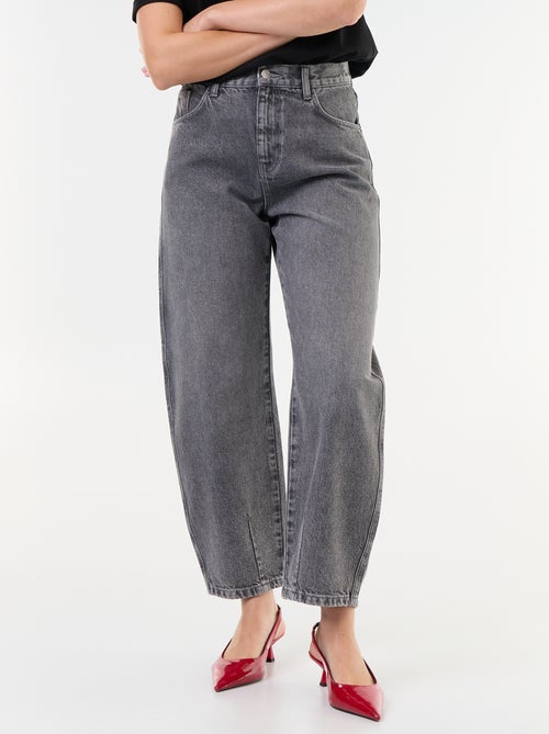 Pantalon en denim forme large barrel - Kiabi