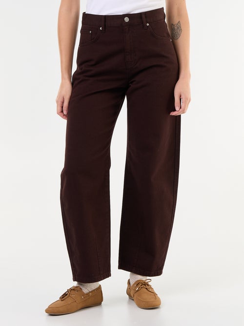 Pantalon en denim forme large barrel - Kiabi