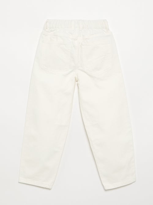 Pantalon en denim forme large - Kiabi