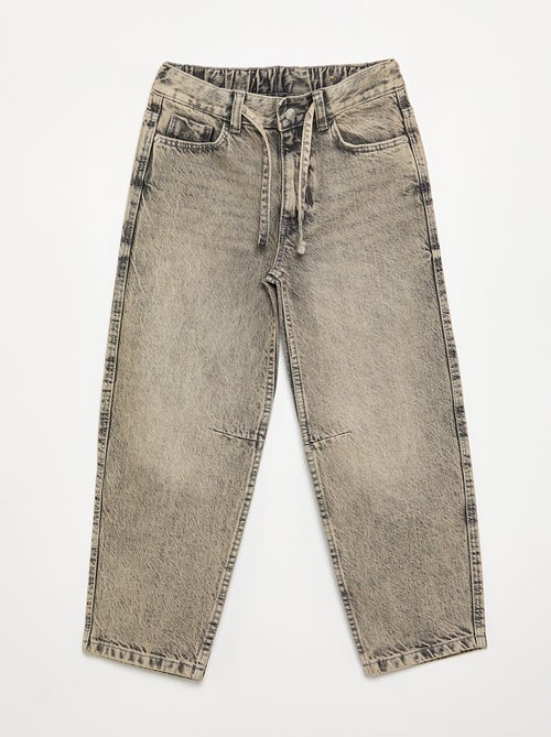 Pantalon en denim forme large - Kiabi Pantalon en denim forme large - Kiabi