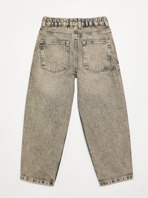 Pantalon en denim forme large - Kiabi Pantalon en denim forme large - Kiabi