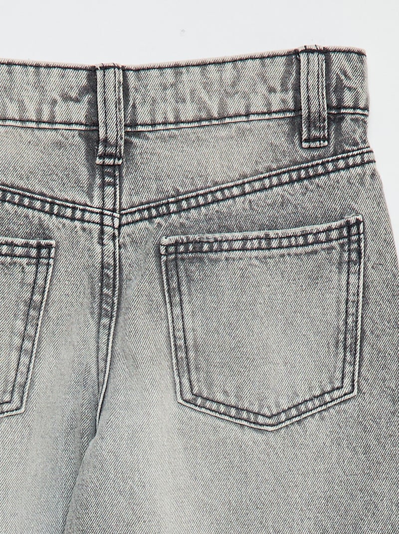 Pantalon en denim Gris - Kiabi