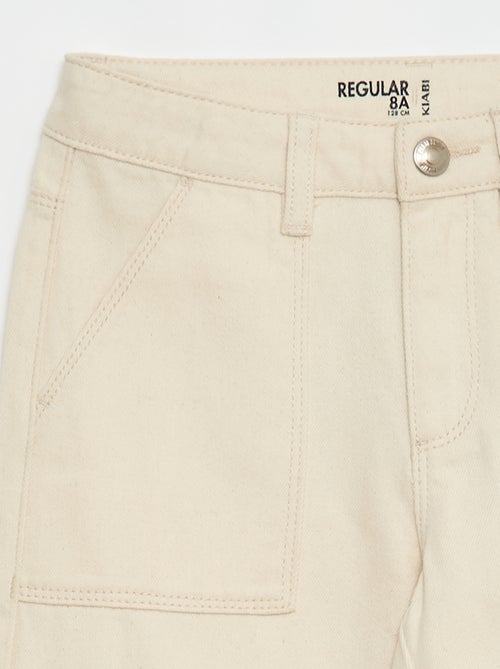 Pantalon en denim multipoches - Kiabi
