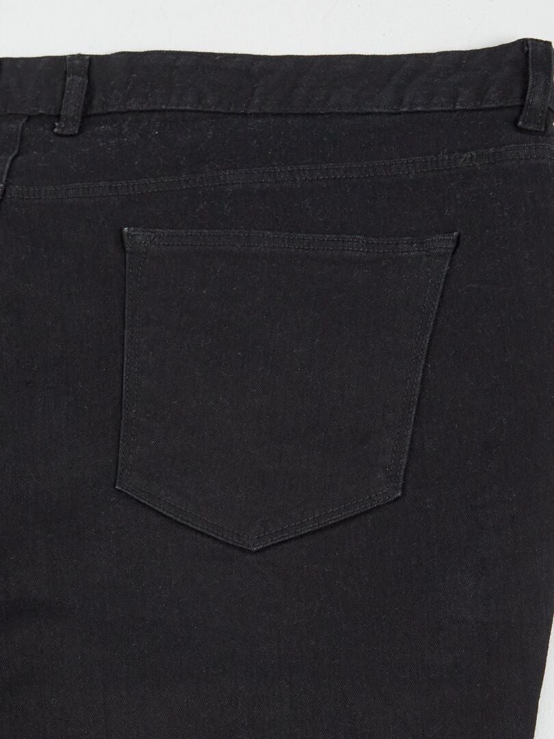 Pantalon en denim slim - 30L Noir - Kiabi