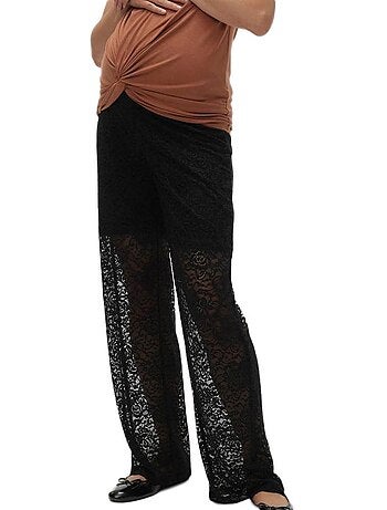 Pantalon en Dentelle Femme Mamalicious