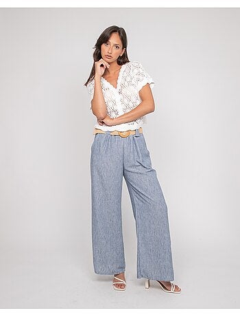 Pantalon en ELOUVE-riem