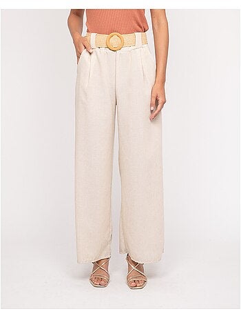 Pantalon en ELOUVE-riem