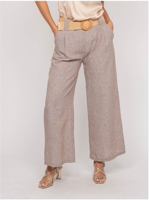Pantalon en ELOUVE-riem - Kiabi Pantalon en ELOUVE-riem - Kiabi