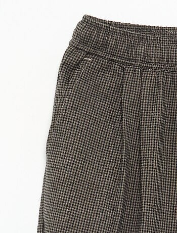 Pantalon en flanelle à carreaux