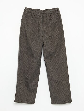 Pantalon en flanelle à carreaux