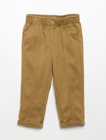 Pantalon en flanelle grattée