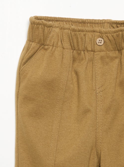 Pantalon en flanelle grattée - Kiabi