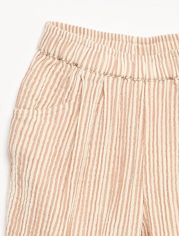 Pantalon en gaze de coton
